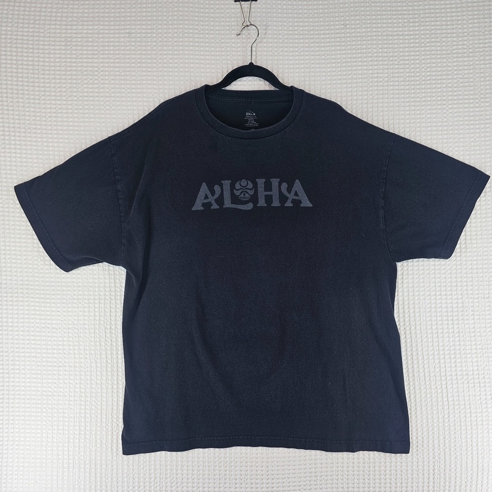 Mens Aloha State Hawaiian Graphic Vintage Islands 2XL t-shirt